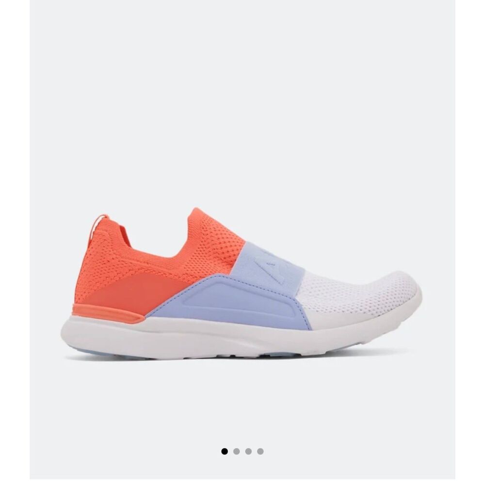 APL TechLoom Bliss Slip-On Knit Sneakers‎ in Lavender, White & Orange